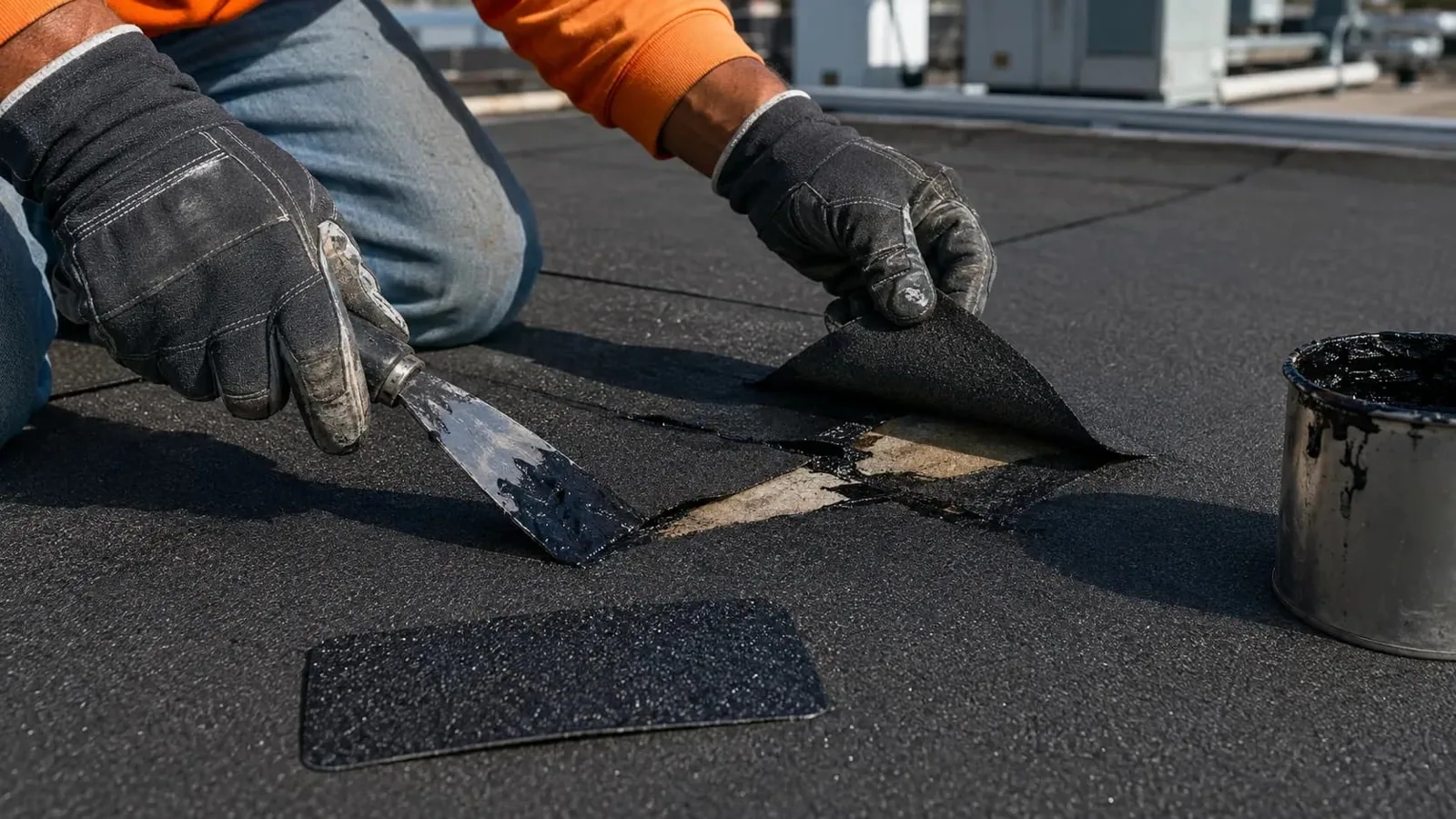 Commercial Roof Membrane Puncture Repair in Hialeah, FL