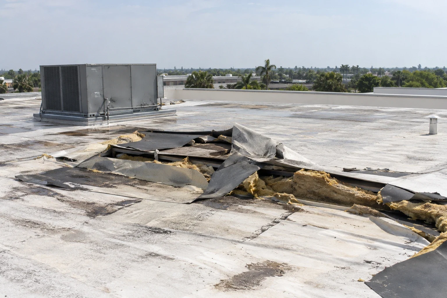Commercial Tornado Damage Roof Repair in Hialeah, FL